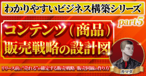 【わかりやすいビジネス構築シリーズ⑤】 コンテンツ販売戦略の設計図 リリース前に‘‘売れる‘‘が確定する販売戦略・販売導線の作り方　ゼウス(カマダ)